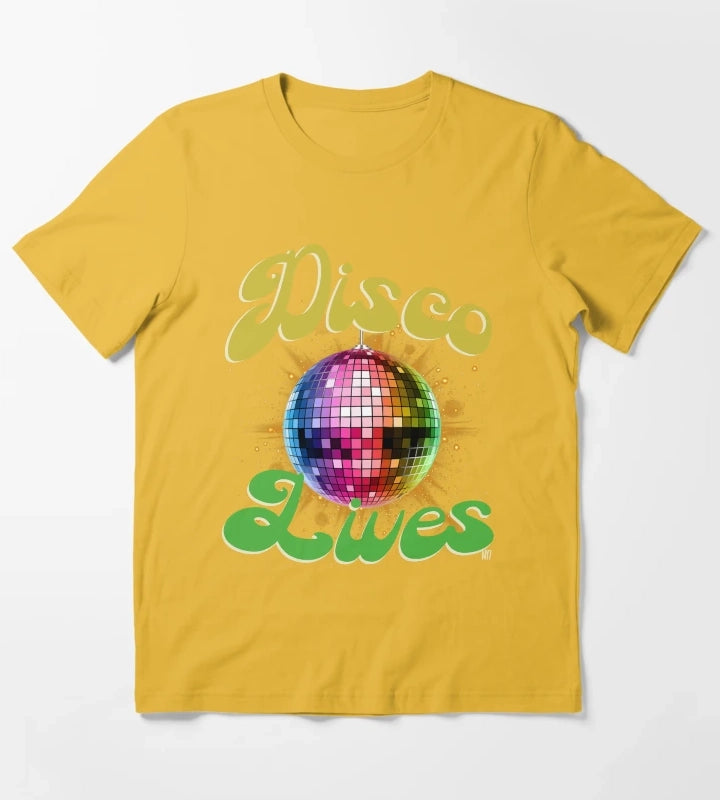 DISCO LIVES T-Shirt Yellow