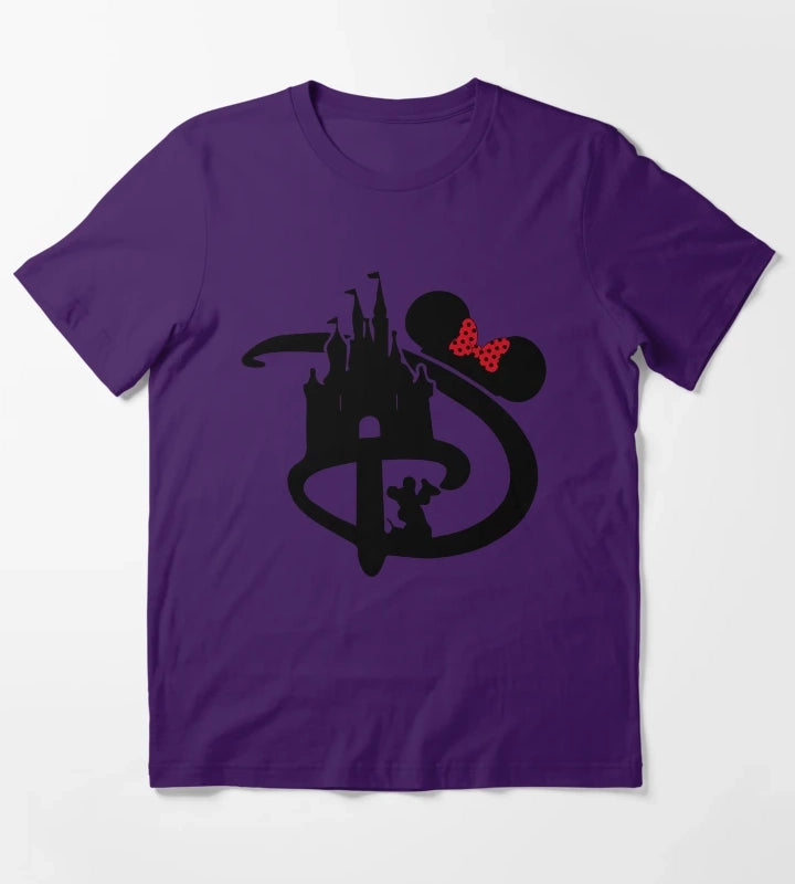 D Castle Pocket Minnie T-Shirt Purple