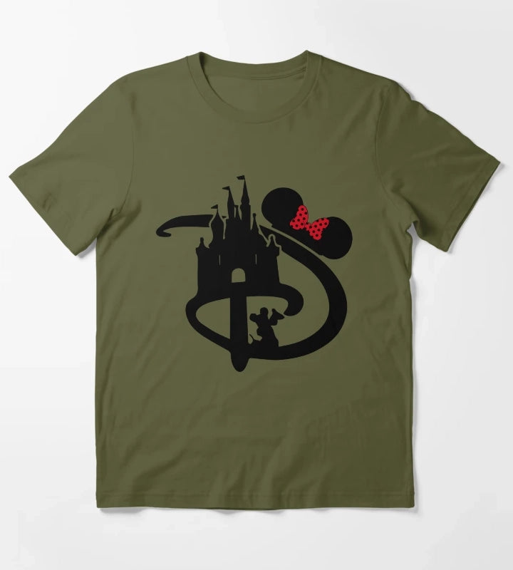 D Castle Pocket Minnie T-Shirt Olive Green