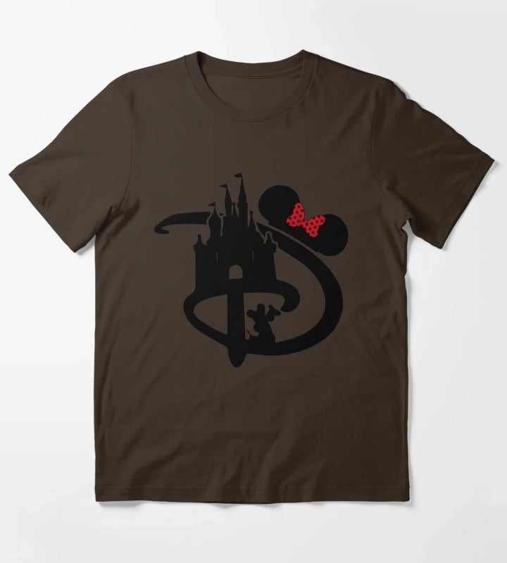 D Castle Pocket Minnie T-Shirt Brown