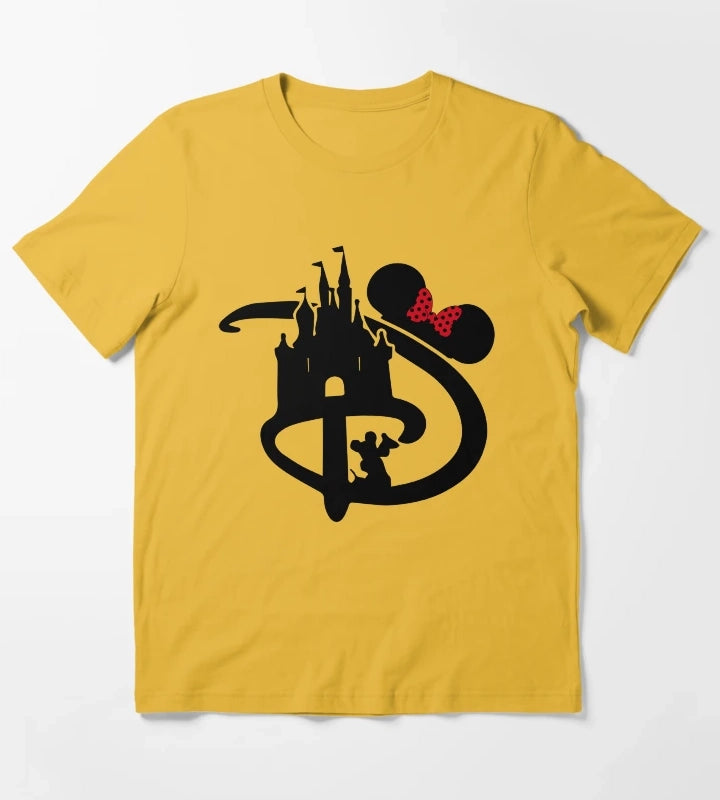 D Castle Pocket Minnie T-Shirt Yellow