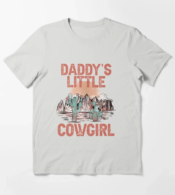 Daddys Little Cowgirl T-Shirt Light Grey