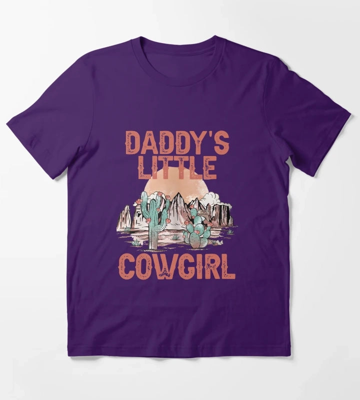 Daddys Little Cowgirl T-Shirt Purple