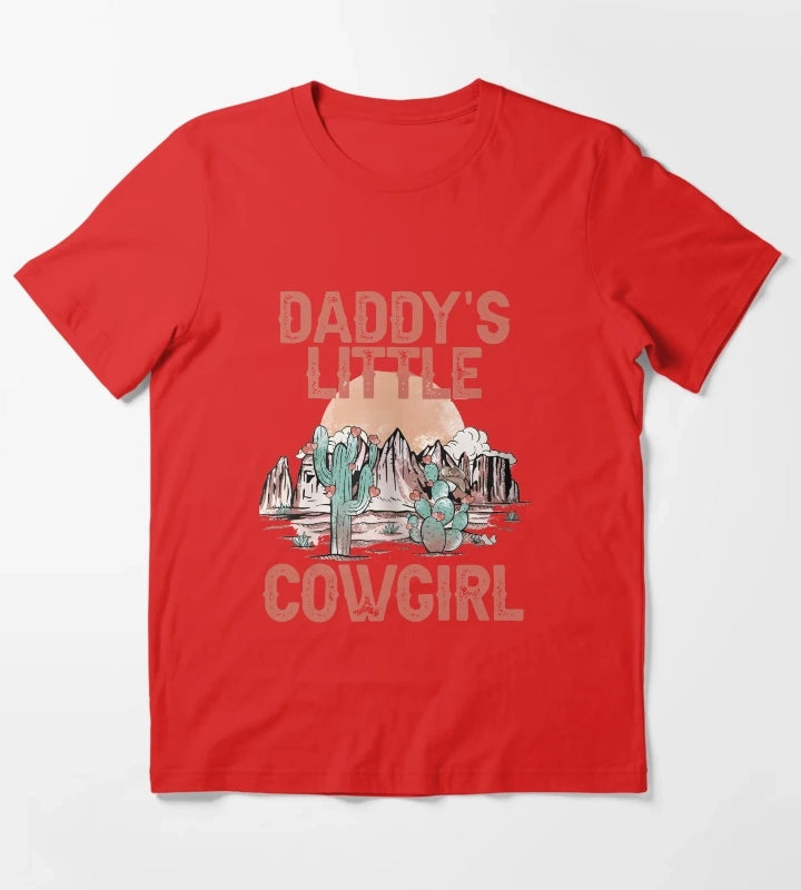Daddys Little Cowgirl T-Shirt Red