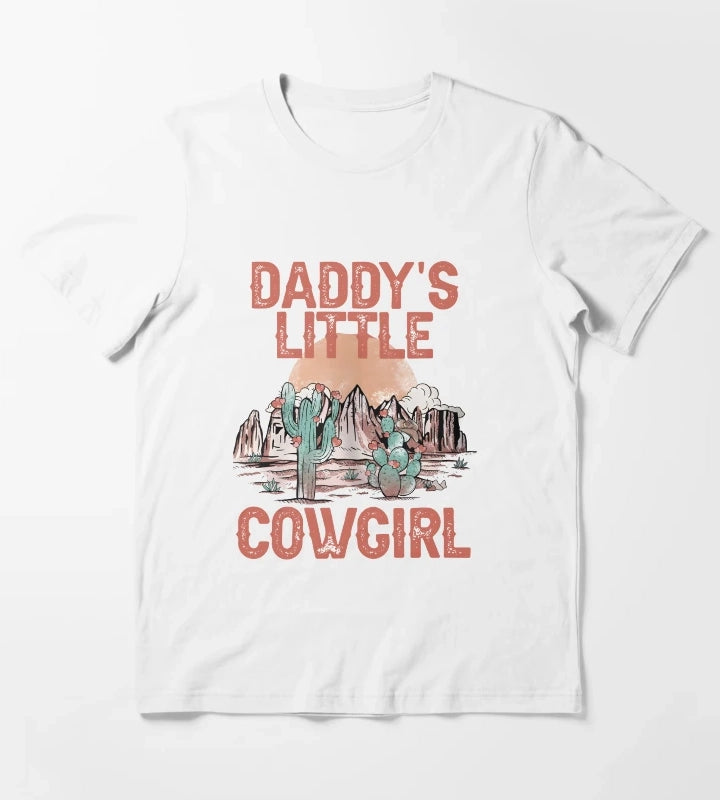 Daddys Little Cowgirl T-Shirt White