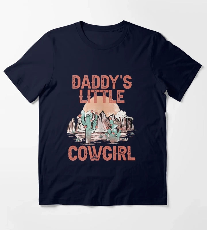 Daddys Little Cowgirl T-Shirt Navy