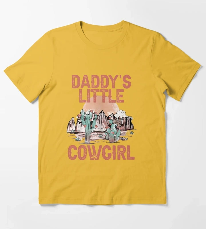 Daddys Little Cowgirl T-Shirt Yellow