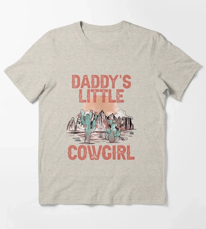 Daddys Little Cowgirl T-Shirt Cream