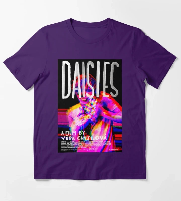 Daisies 1966 English Poster T-Shirt Purple