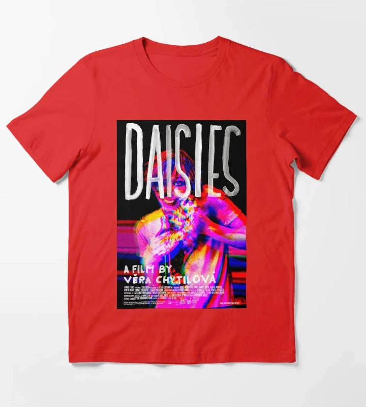 Daisies 1966 English Poster T-Shirt Red