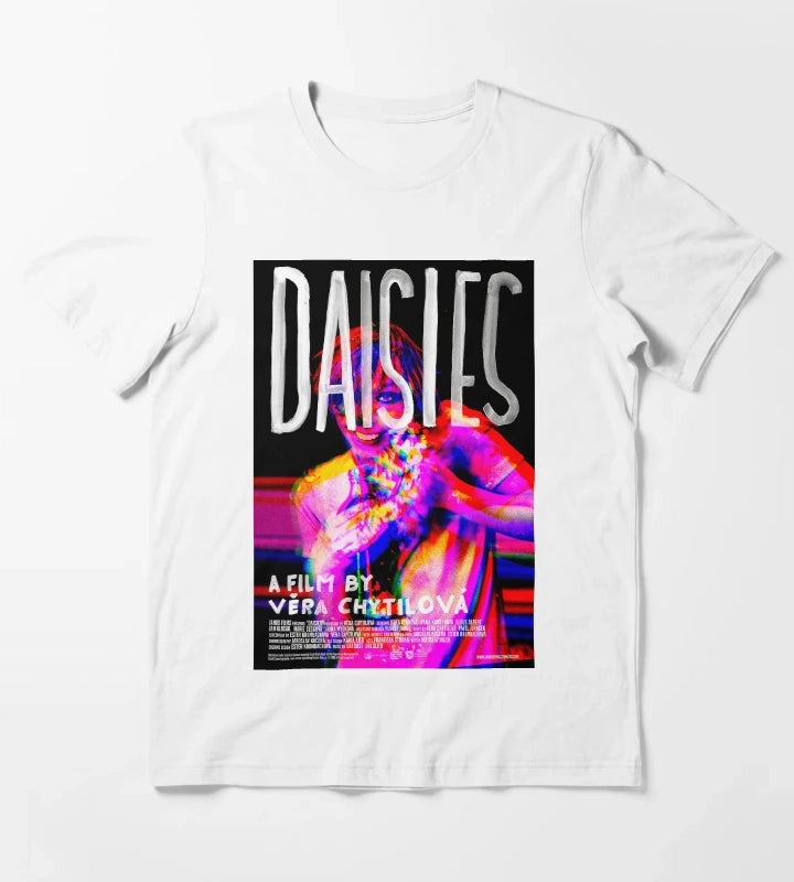 Daisies 1966 English Poster T-Shirt White