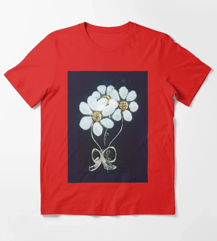 Daisies Love Kindness T-Shirt Red