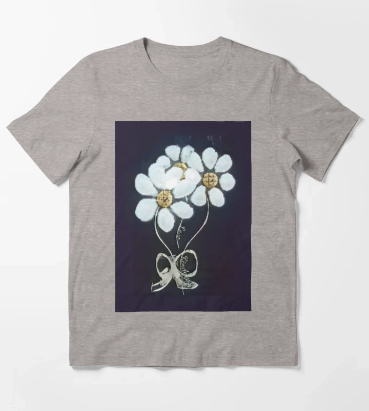 Daisies Love Kindness T-Shirt Heather Grey