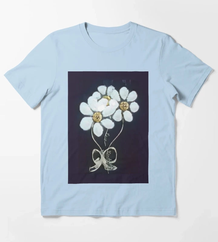Daisies Love Kindness T-Shirt Sky Blue