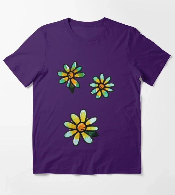 Daisies T-Shirt Purple