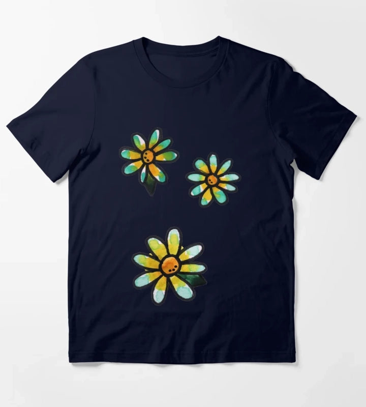 Daisies T-Shirt Navy