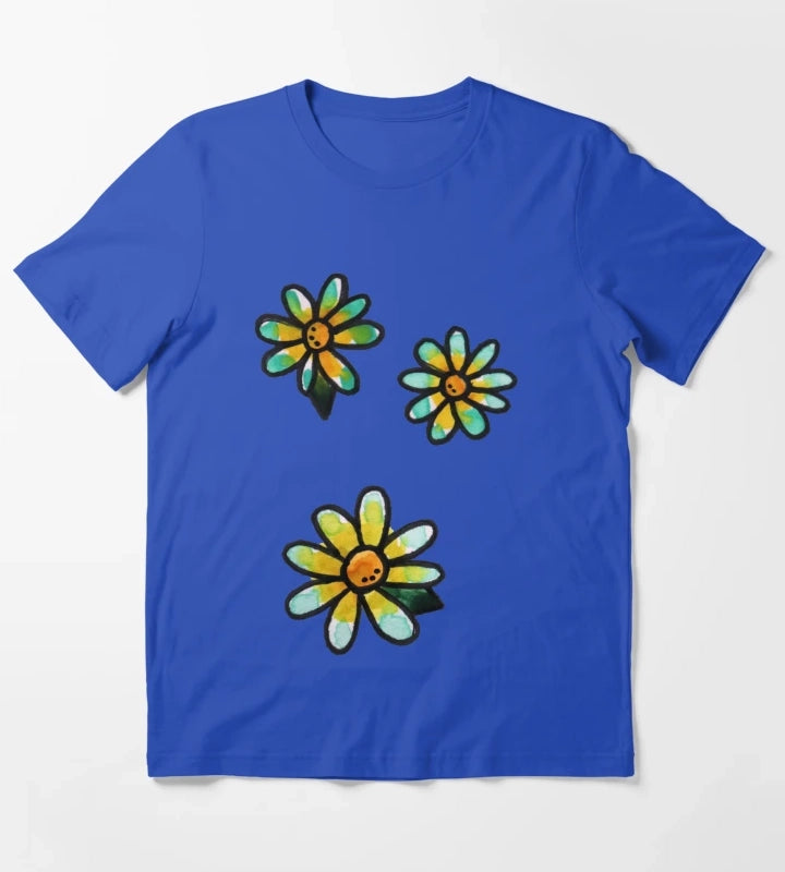 Daisies T-Shirt Blue