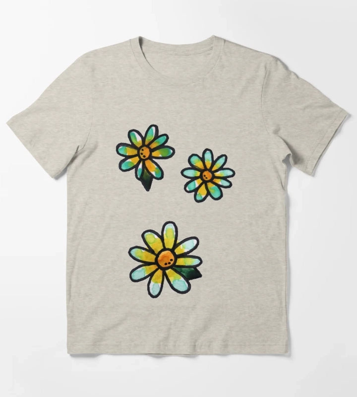 Daisies T-Shirt Cream