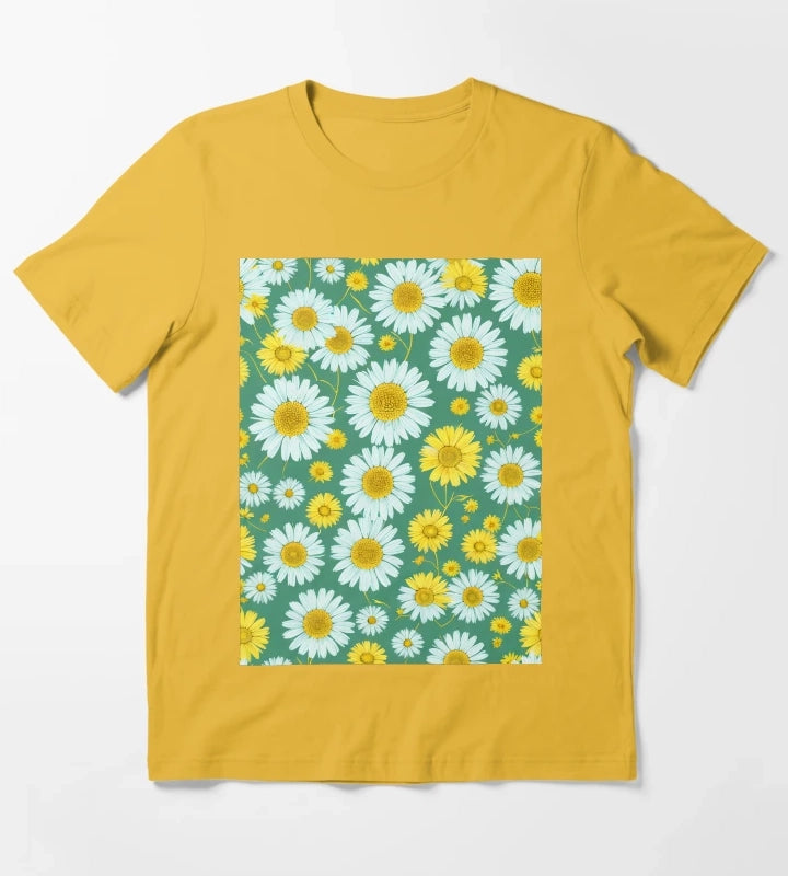 Daisies Yellow and Green Daisies T-Shirt Yellow