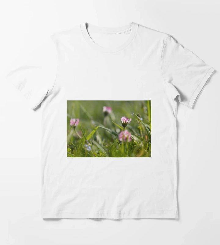 Daisies and Raindrops T-Shirt White