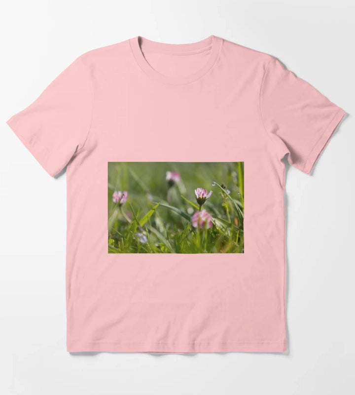 Daisies and Raindrops T-Shirt Dark Grey