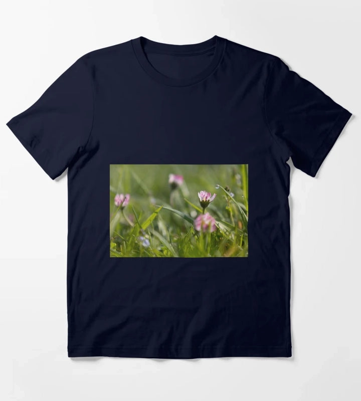 Daisies and Raindrops T-Shirt Navy