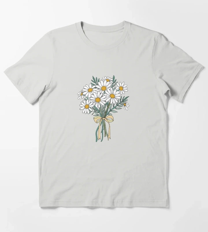 Daisies bouquet T-Shirt Light Grey