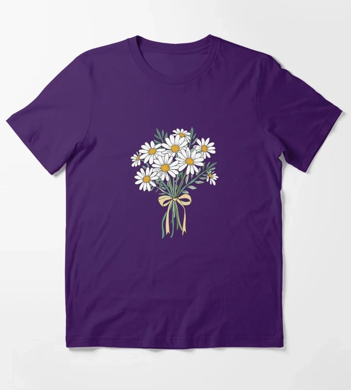 Daisies bouquet T-Shirt Purple