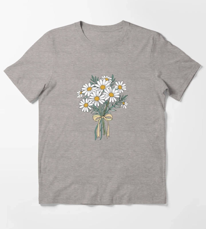 Daisies bouquet T-Shirt Heather Grey