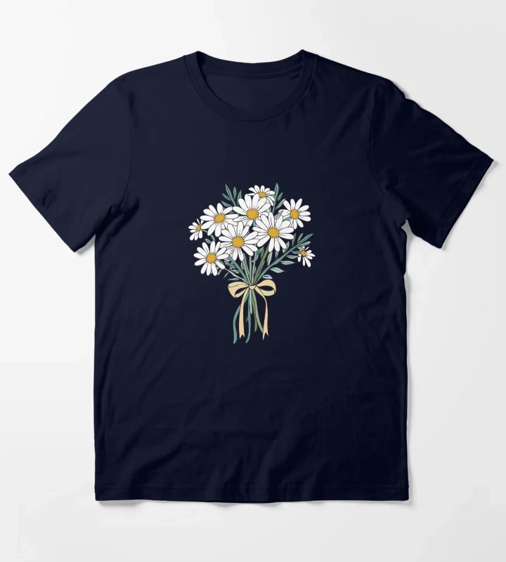 Daisies bouquet T-Shirt Navy