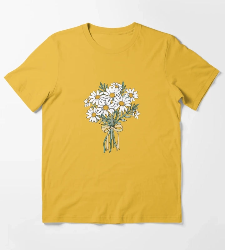 Daisies bouquet T-Shirt Yellow