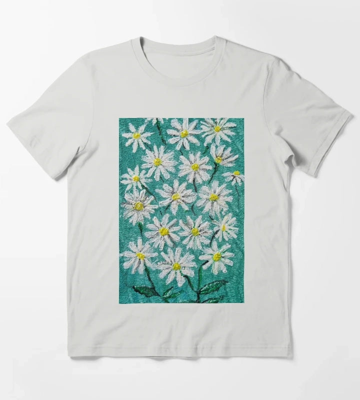 Daisies by Kzacreative T-Shirt Light Grey