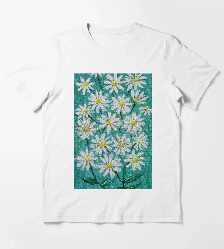 Daisies by Kzacreative T-Shirt White