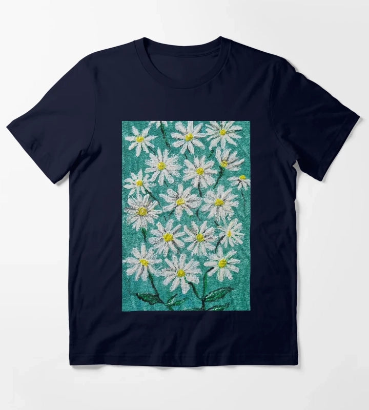 Daisies by Kzacreative T-Shirt Navy