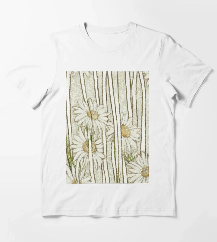 Daisies in tall Grass T-Shirt White