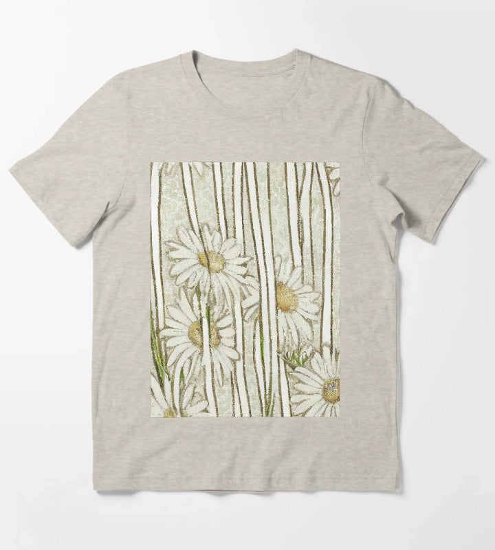 Daisies in tall Grass T-Shirt Cream