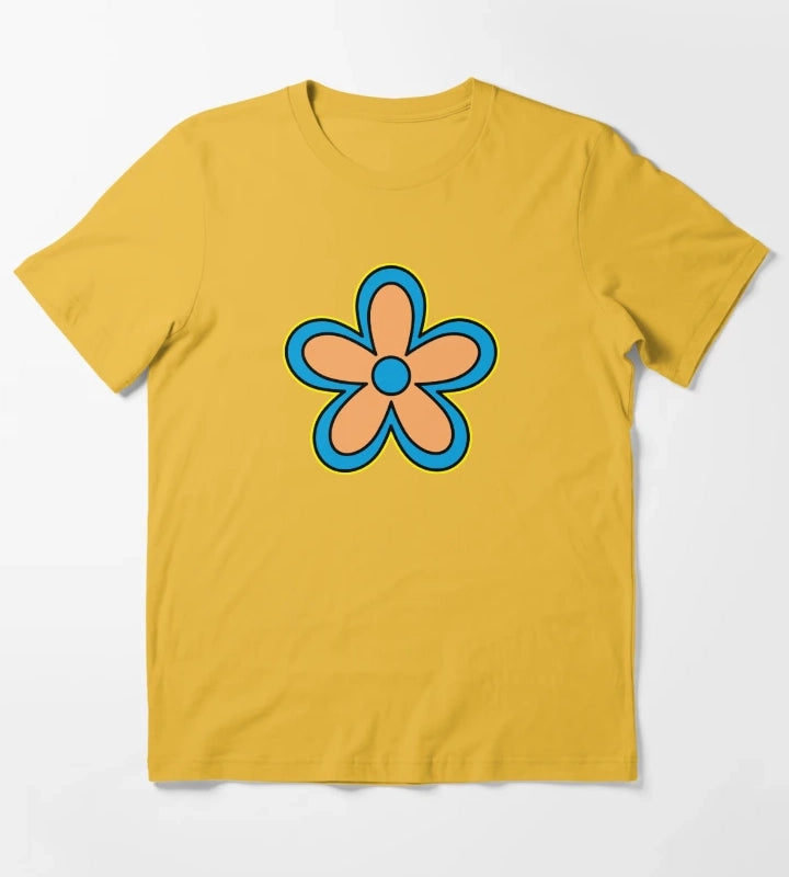 Daisy Age Cartoon Flower T-Shirt Yellow