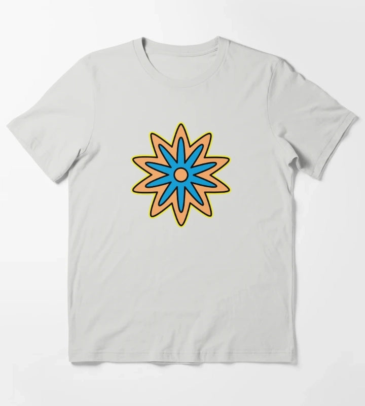 Daisy Age Cartoon Flower alt version T-Shirt Light Grey