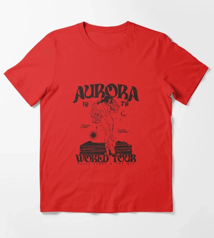 Daisy And The Six Aurora Shirt Brilliant Taylor Jenkins Reid Shirt T-Shirt Red
