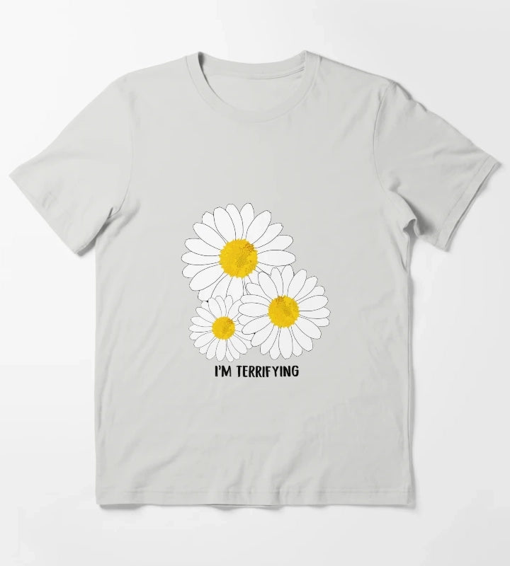 Daisy Ashnikko Im terrifying T-Shirt Light Grey