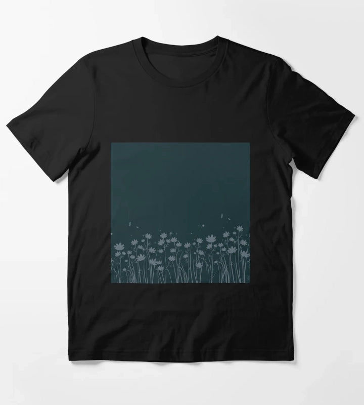 Daisy Blue Pattern T-Shirt
