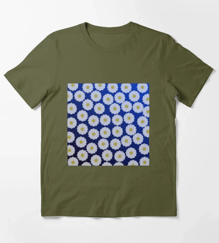 Daisy Blue T-Shirt Olive Green