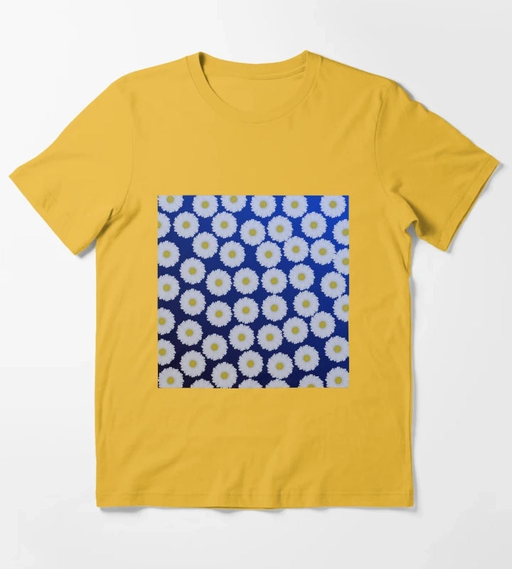 Daisy Blue T-Shirt Yellow