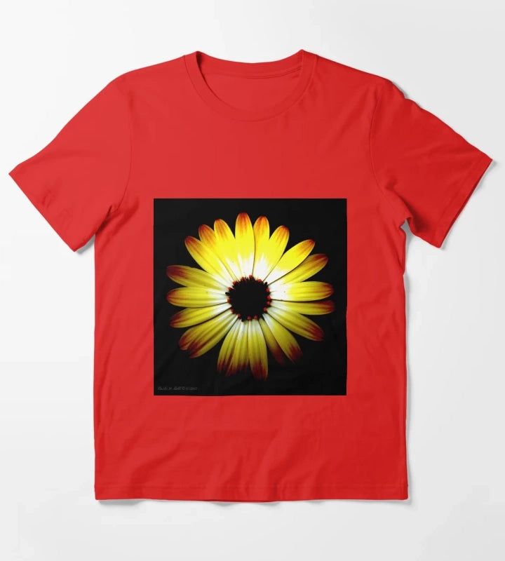 Daisy Bright Yellow T-Shirt Red