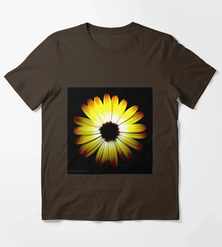 Daisy Bright Yellow T-Shirt Brown