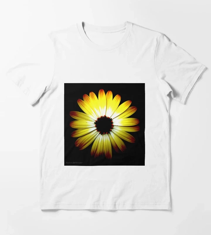Daisy Bright Yellow T-Shirt White