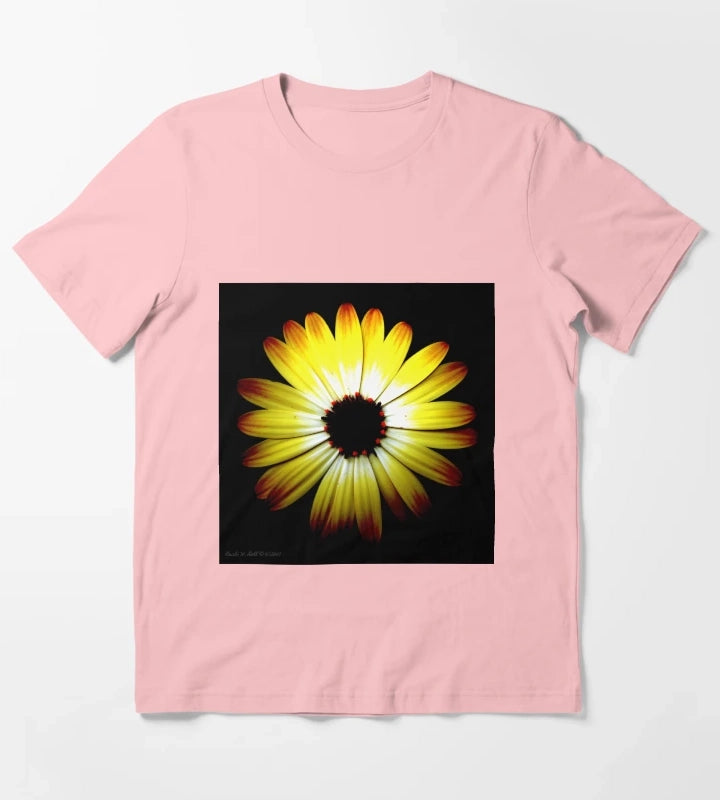 Daisy Bright Yellow T-Shirt Dark Grey