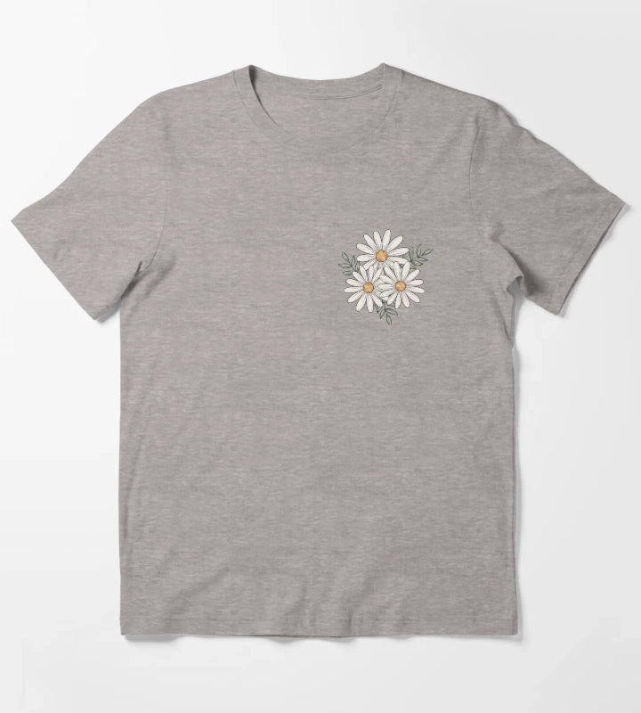 Daisy Bundle T-Shirt Heather Grey