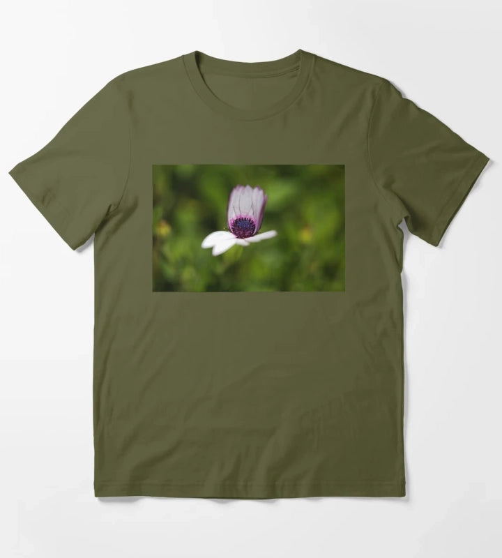 Daisy Cape Unfolding Still T-Shirt Olive Green