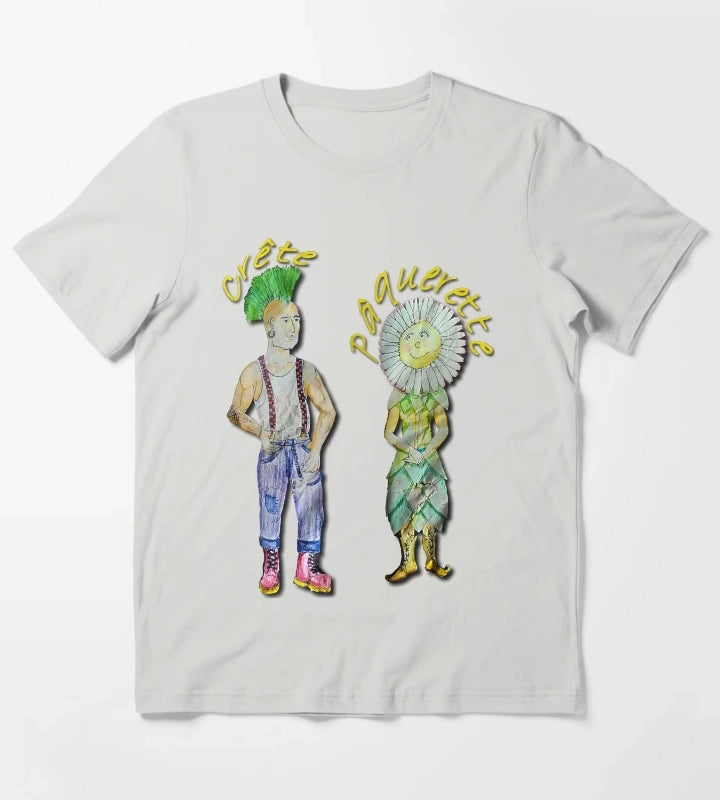 Daisy Crest T-Shirt Light Grey
